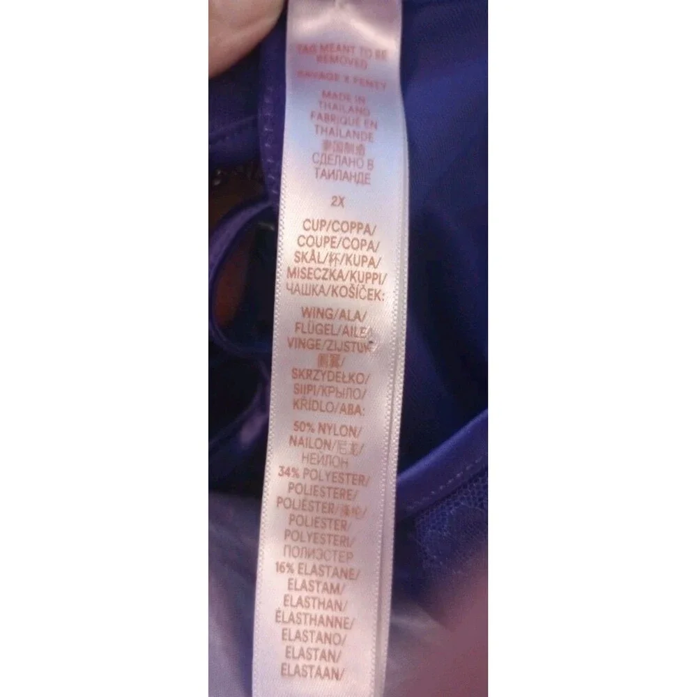 Savage‎ X Fenty Lace Bralette Purple Size 2X